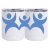 10 oz. White Stainless Steel Short Tumbler Thumbnail