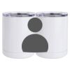 10 oz. White Stainless Steel Short Tumbler Thumbnail