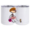 10 oz. White Stainless Steel Short Tumbler Thumbnail