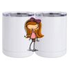 10 oz. White Stainless Steel Short Tumbler Thumbnail