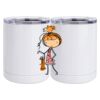 10 oz. White Stainless Steel Short Tumbler Thumbnail