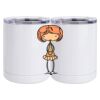 10 oz. White Stainless Steel Short Tumbler Thumbnail