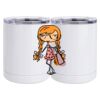 10 oz. White Stainless Steel Short Tumbler Thumbnail