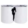 10 oz. White Stainless Steel Short Tumbler Thumbnail