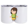 10 oz. White Stainless Steel Short Tumbler Thumbnail