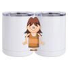10 oz. White Stainless Steel Short Tumbler Thumbnail