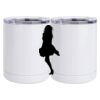 10 oz. White Stainless Steel Short Tumbler Thumbnail