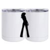 10 oz. White Stainless Steel Short Tumbler Thumbnail