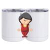 10 oz. White Stainless Steel Short Tumbler Thumbnail