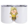 10 oz. White Stainless Steel Short Tumbler Thumbnail