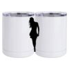 10 oz. White Stainless Steel Short Tumbler Thumbnail