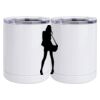 10 oz. White Stainless Steel Short Tumbler Thumbnail