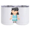 10 oz. White Stainless Steel Short Tumbler Thumbnail