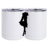 10 oz. White Stainless Steel Short Tumbler Thumbnail