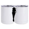 10 oz. White Stainless Steel Short Tumbler Thumbnail