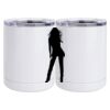 10 oz. White Stainless Steel Short Tumbler Thumbnail