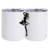 10 oz. White Stainless Steel Short Tumbler Thumbnail