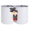 10 oz. White Stainless Steel Short Tumbler Thumbnail