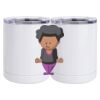 10 oz. White Stainless Steel Short Tumbler Thumbnail