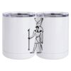 10 oz. White Stainless Steel Short Tumbler Thumbnail