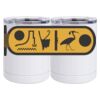 10 oz. White Stainless Steel Short Tumbler Thumbnail