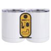 10 oz. White Stainless Steel Short Tumbler Thumbnail
