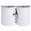 10 oz. White Stainless Steel Short Tumbler Thumbnail