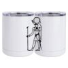 10 oz. White Stainless Steel Short Tumbler Thumbnail
