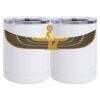 10 oz. White Stainless Steel Short Tumbler Thumbnail