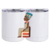 10 oz. White Stainless Steel Short Tumbler Thumbnail