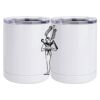 10 oz. White Stainless Steel Short Tumbler Thumbnail