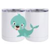 10 oz. White Stainless Steel Short Tumbler Thumbnail