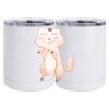 10 oz. White Stainless Steel Short Tumbler Thumbnail