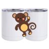 10 oz. White Stainless Steel Short Tumbler Thumbnail