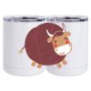 10 oz. White Stainless Steel Short Tumbler Thumbnail