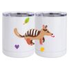 10 oz. White Stainless Steel Short Tumbler Thumbnail