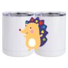 10 oz. White Stainless Steel Short Tumbler Thumbnail