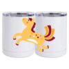 10 oz. White Stainless Steel Short Tumbler Thumbnail