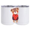 10 oz. White Stainless Steel Short Tumbler Thumbnail