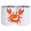 10 oz. White Stainless Steel Short Tumbler Thumbnail