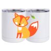 10 oz. White Stainless Steel Short Tumbler Thumbnail