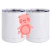 10 oz. White Stainless Steel Short Tumbler Thumbnail