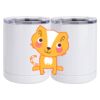 10 oz. White Stainless Steel Short Tumbler Thumbnail
