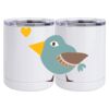 10 oz. White Stainless Steel Short Tumbler Thumbnail