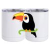 10 oz. White Stainless Steel Short Tumbler Thumbnail