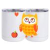 10 oz. White Stainless Steel Short Tumbler Thumbnail