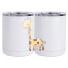 10 oz. White Stainless Steel Short Tumbler Thumbnail