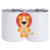 10 oz. White Stainless Steel Short Tumbler Thumbnail