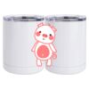 10 oz. White Stainless Steel Short Tumbler Thumbnail