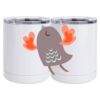 10 oz. White Stainless Steel Short Tumbler Thumbnail